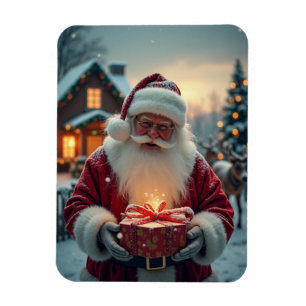 Ímã Papais noeis dando presentes de Natal