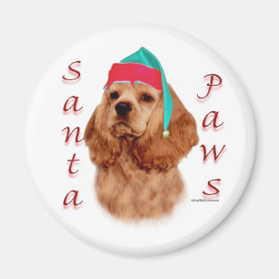 Imã Papais noeis de Cocker Spaniel (vermelho)