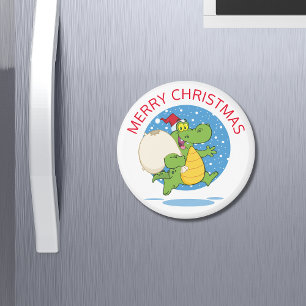 Imã Papais noeis de Crocodilo Feliz de Natal Feriado