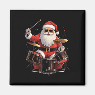 Imã Papais noeis De Drummer Tocando Tambores Engraçado