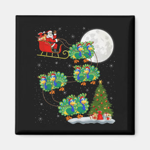 Imã Papais noeis De Ervilha Sleigh Voando Engraçado Na