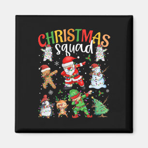 Imã Papais noeis De Esquadrão De Natal Dabbing Elf Fam