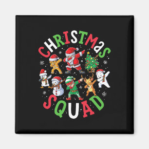 Imã Papais noeis De Esquadrão De Natal Dabbing Elf Fam