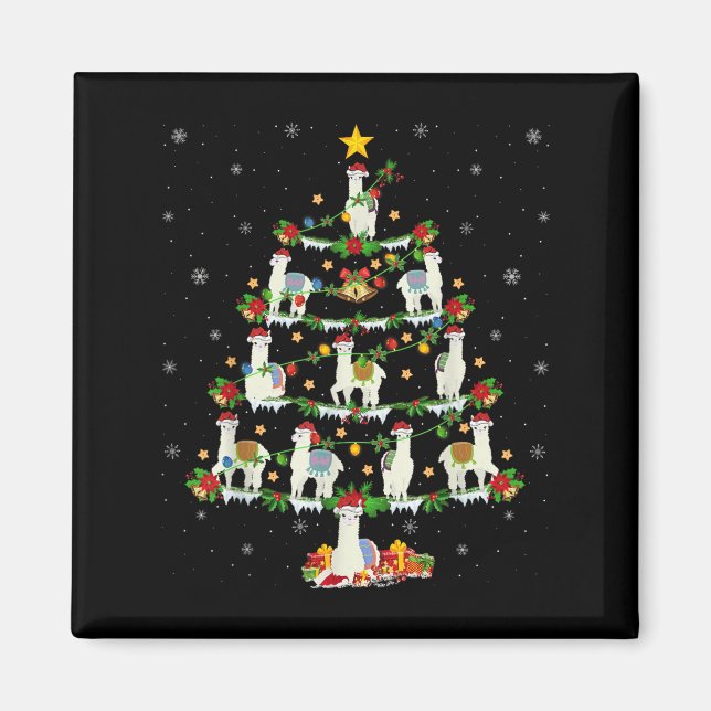 Imã Papais noeis de iluminação do Natal Férias Llama Á (Frente)