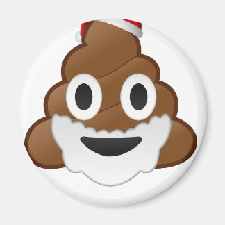 Imã Papais noeis de Natal engraçados Poop Emoji