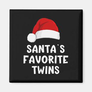 Imã Papais noeis de Natal Favoritos Gêmeos Engraçado P