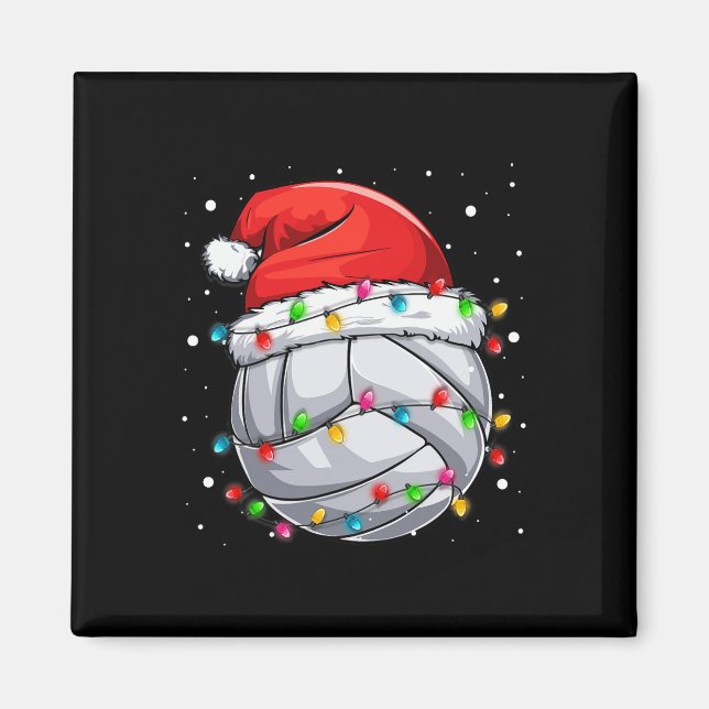 Imã Papais noeis De Voleibol De Natal Xmas Ball Ki De  (Frente)