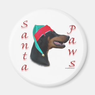 Imã Papais noeis Doberman Pinscher (preto)