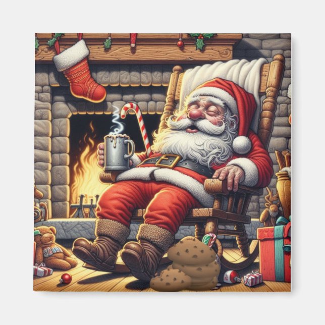 Imã Papais noeis dormindo no Natal (Frente)