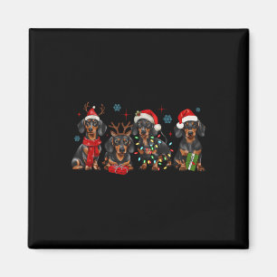 Imã Papais noeis Engraçados Dachshund Natal Dachshund