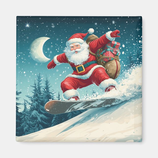 Imã Papais noeis entregando presentes de Natal em uma  (Frente)