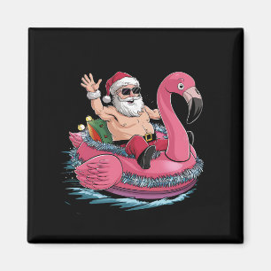 Imã Papais noeis Flamingo Floatie Natal Em Julho De Ve