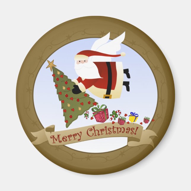 Imã Papais noeis fornecem | Magneta de Natal (Frente)
