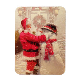 Ímã Papais noeis Frosty Christmas