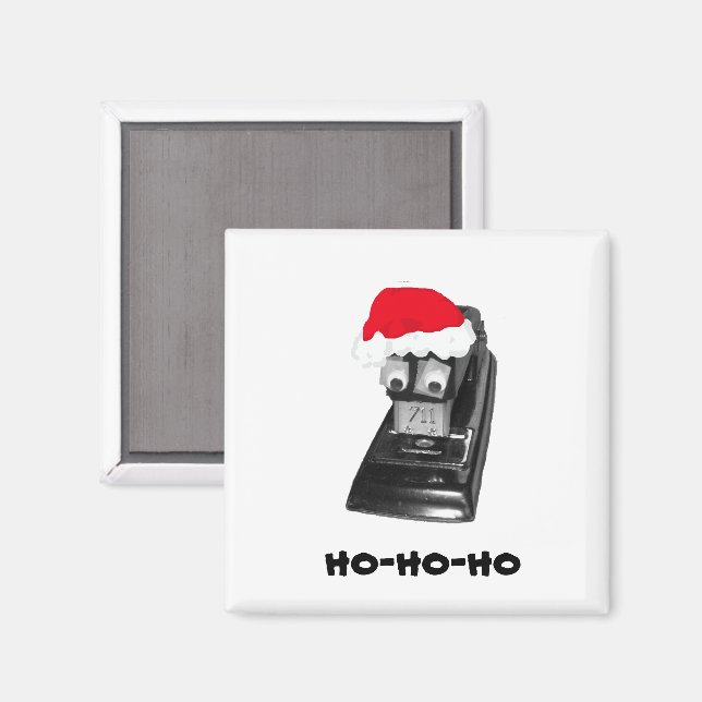 Imã Papais noeis Ho-Ho-Ho-Ho de olhos googosos (Front/Back)