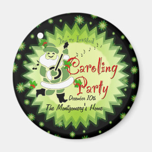 Imã Papais noeis Musicais Elf Caroling Convite de fest