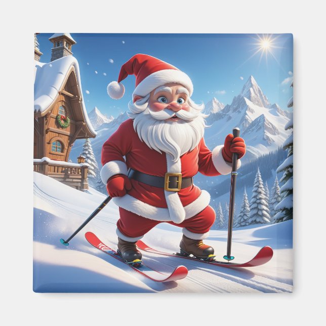 Imã Papais noeis no Skies Magnet (Frente)