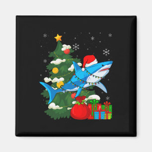 Imã Papais noeis Nozes de Natal Sharkmas Árvore Xmas B