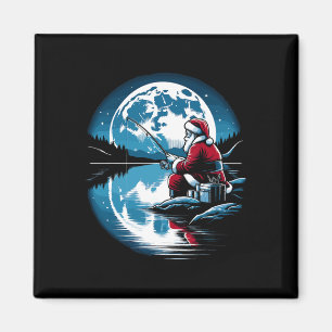 Imã Papais noeis pescando Natal Xmas Pescadores Peixes