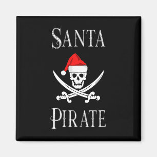 Imã Papais noeis Pirata Caveira Espadas de Natal Barco