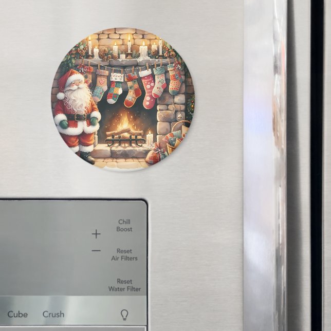 Imã Papais noeis por Lareira das existências de Natal (In Situ (Fridge))