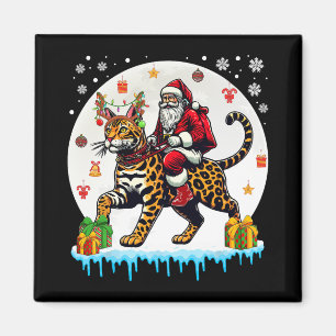 Imã Papais noeis Riding Reindeer Bengal Cat Proprietár