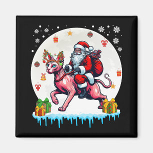 Imã Papais noeis Riding Reindeer Sphynx Cat Proprietár