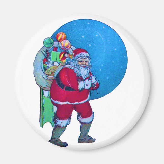 Imã Papais noeis, SACOS DE NATAL, BRINQUEDOS NO CÉU ES (Frente)