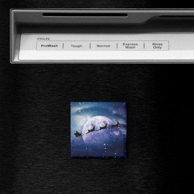 Imã Papais noeis Sleigh | Fantasy Galaxy Night Sky (Criador carregado)