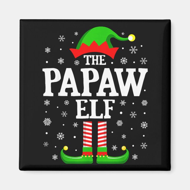 Imã Papaw Elf Funny Christmas Family Matching  (Frente)
