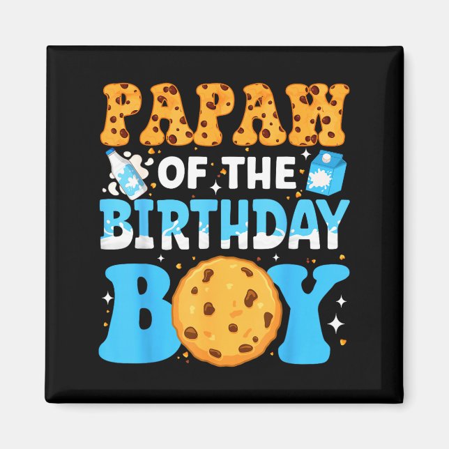 Imã Papaw Of The Birthday Boy Milk And Cookies 1st Bir (Frente)