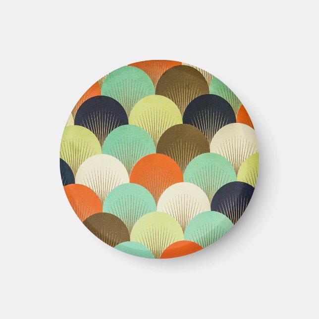 Imã Papel de parede colorido: design artístico. (Frente)