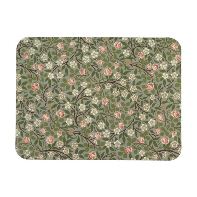 Ímã Papel de parede, de cor rosa e branca, design (Horizontal)