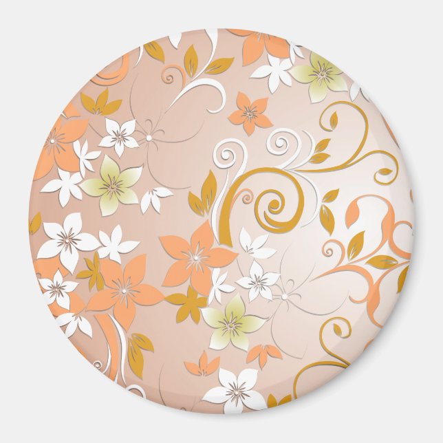 Imã Papel de parede de flores 8 (Frente)