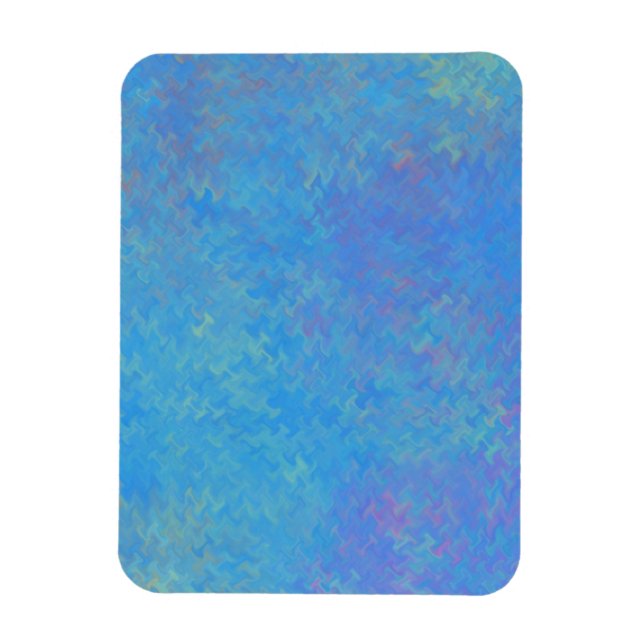 Ímã Papel Marmoreado Azul Bonito (Vertical)