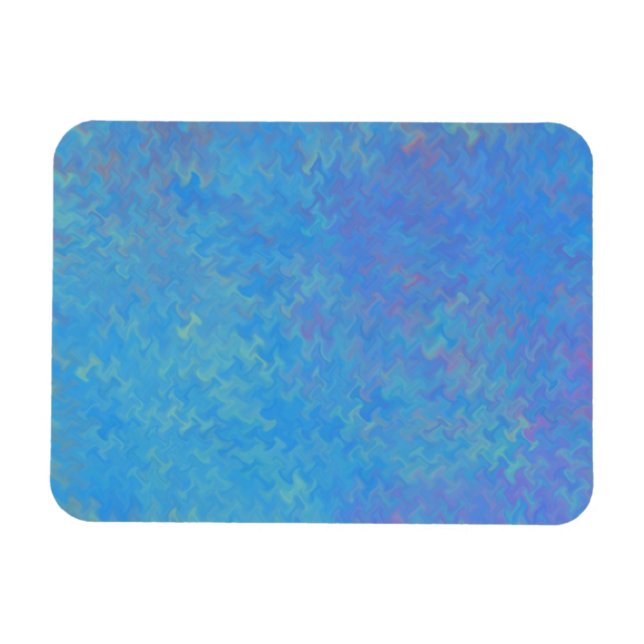 Ímã Papel Marmoreado Azul Bonito (Horizontal)