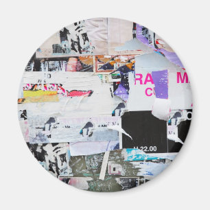 Imã Papel rasgado estilo de Banksy da parede dos