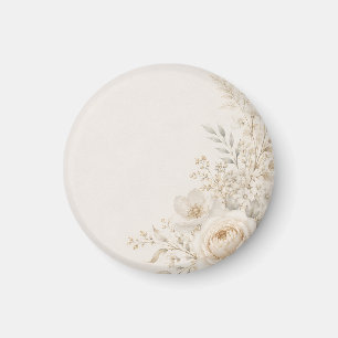 Imã Papelaria de Casamento com Detalhes Neutros Refina