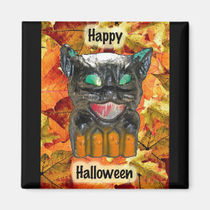 Imã Papier Mache Halloween Magnet