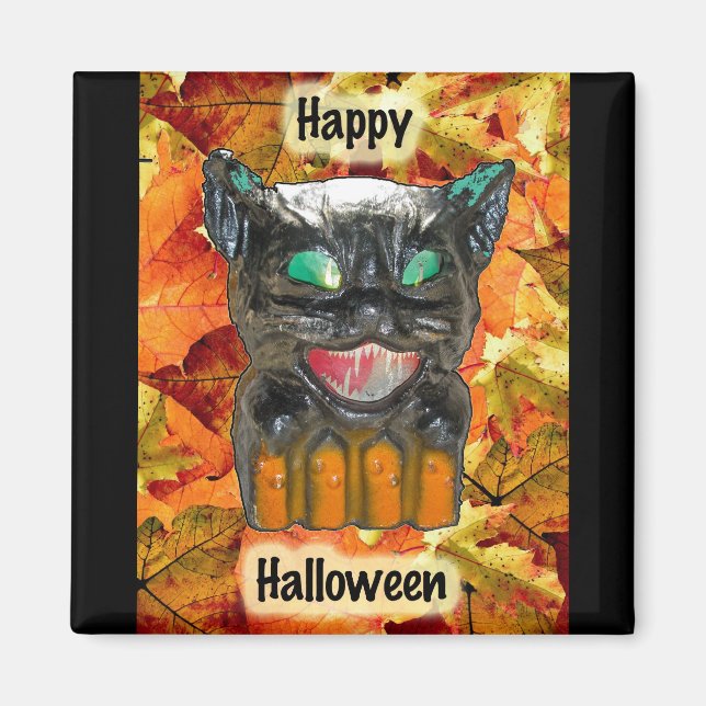 Imã Papier Mache Halloween Magnet (Frente)