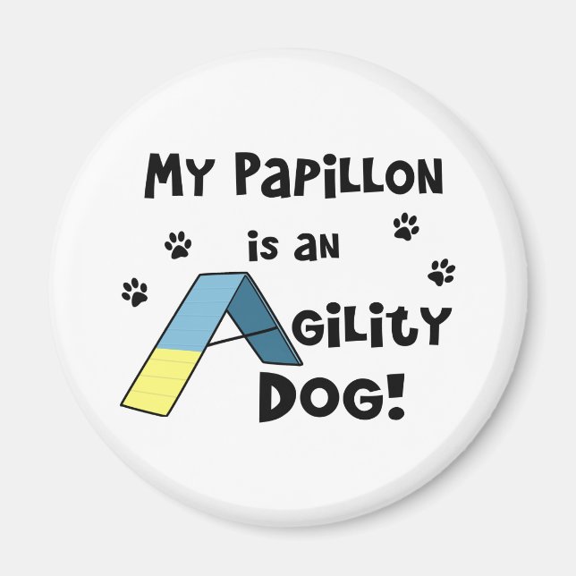 Imã Papillon Agability Dog Magnet (Frente)