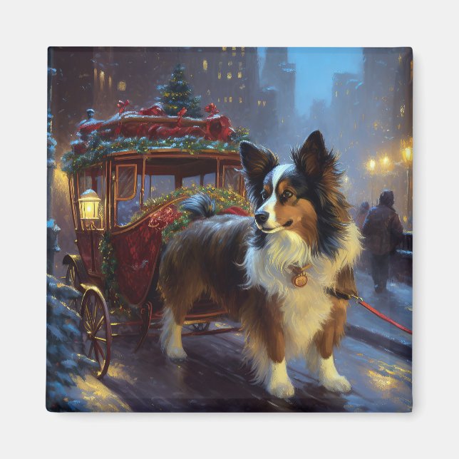 Imã Papillon Christmas Fesason Season (Frente)