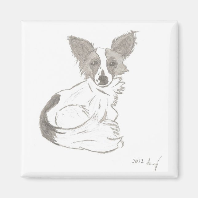 Imã Papillon Sketch Magnet (Frente)