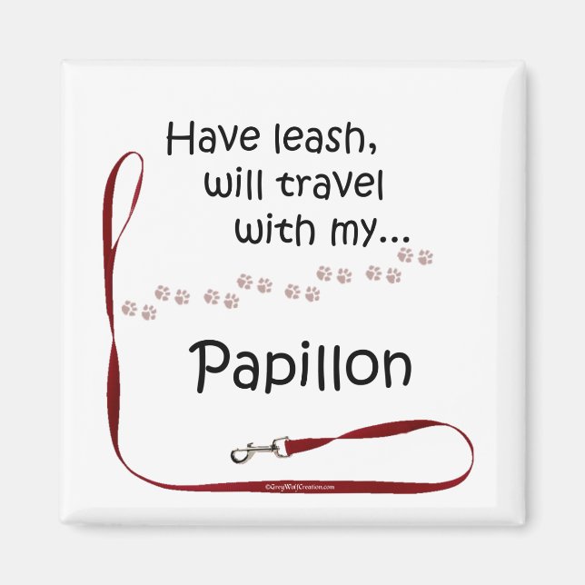 Imã Papillon Viagem Leash - Magnet (Frente)