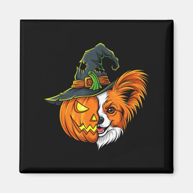 Imã Papoila Abóbora Jack O Lanterna Halloween Crianças (Frente)
