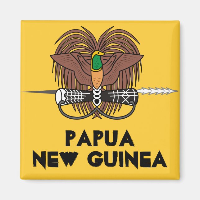 Imã Papua-Nova Guiné* Magneta de Refrigerador (Frente)
