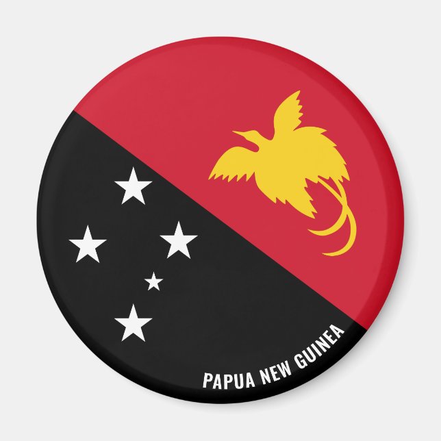 Imã Papua Nova Guiné Sinalizador encantador Patriótico (Frente)