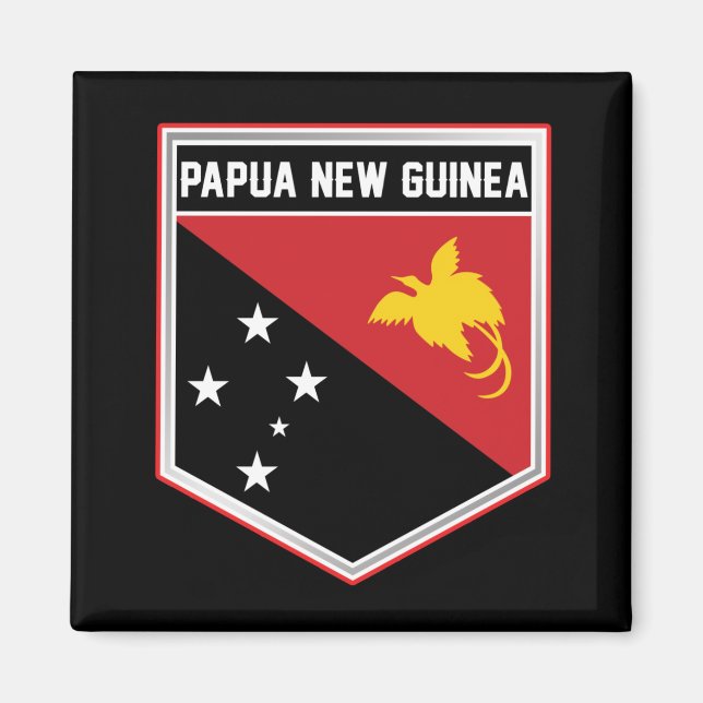 Imã Papua Nova Guiné - Sinalizador Shield (Frente)