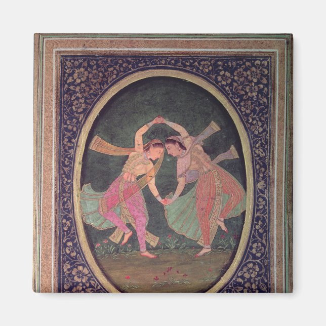 Imã Par de dançarinas tocando uma Kathak (Frente)