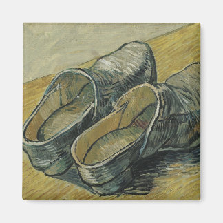Imã Par Van Gogh de Couro Clogs (F607) Belas Artes